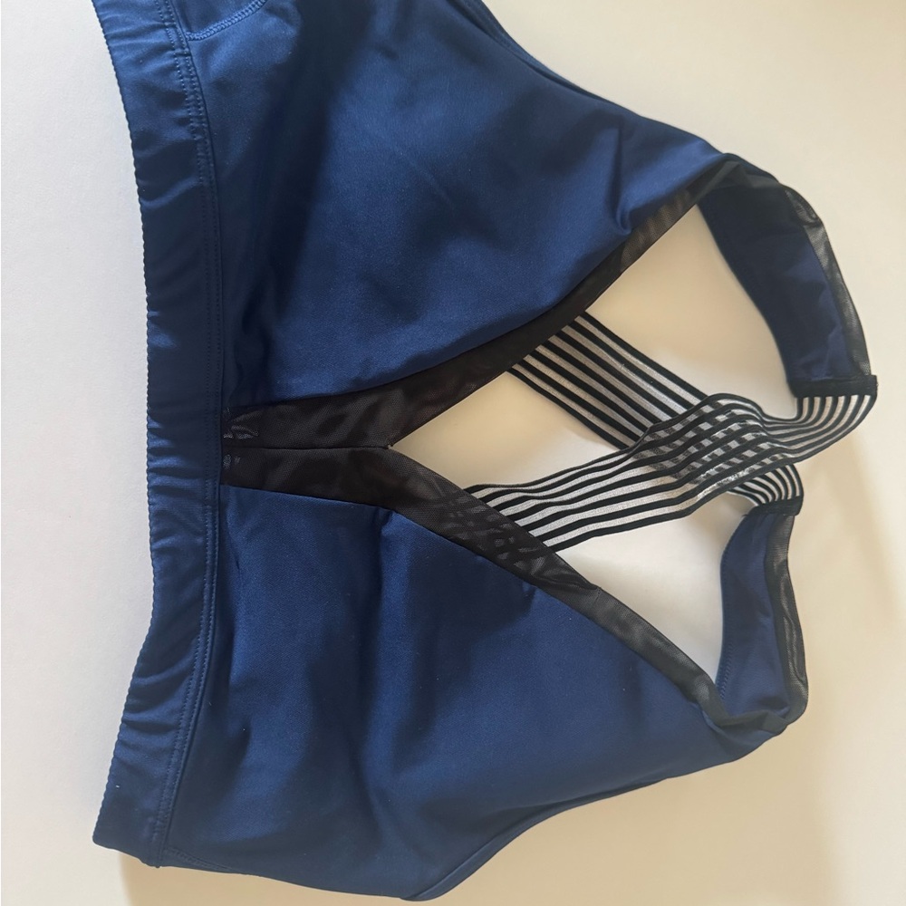 PINK Victoria's Secret Blue and Black Bra